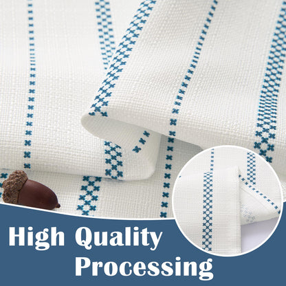 Curtainking Cafe Curtains Small Window Curtains Light Filtering Curtains 2 Panels of Boho Striped Kitchen Curtains for Half Windows