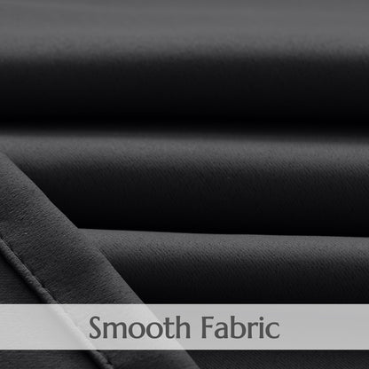 TOPICK Blackout Curtains Solid Grommet Drapes for Kitchen Bedroom Living Room 2 Panels