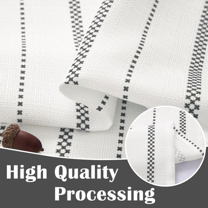 Curtainking Cafe Curtains Small Window Curtains Light Filtering Curtains 2 Panels of Boho Striped Kitchen Curtains for Half Windows