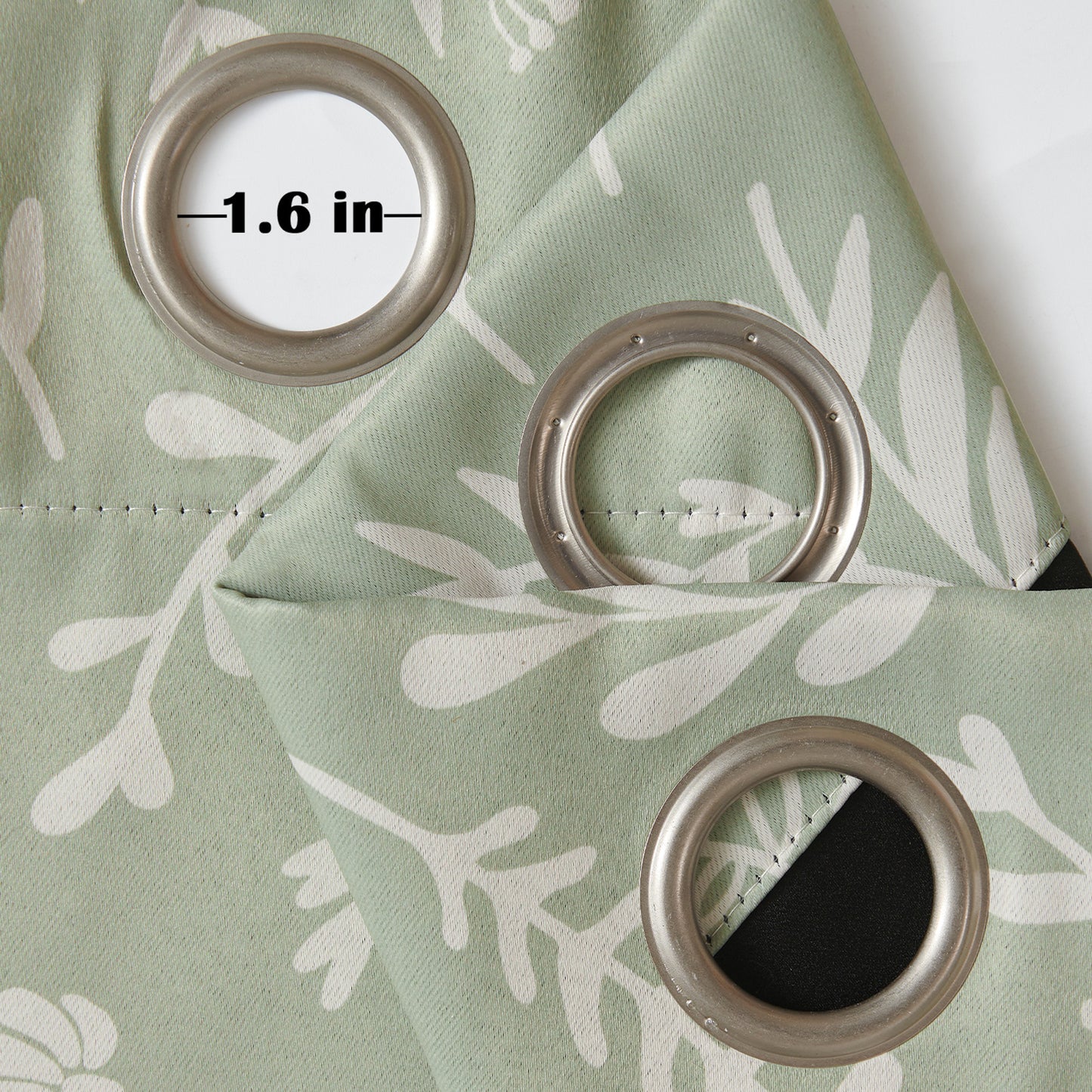 Curtainking 100% Blackout Curtains Grommet Thermal Insulated Curtains for Living Room Printed Short Curtains 2 Panels Set
