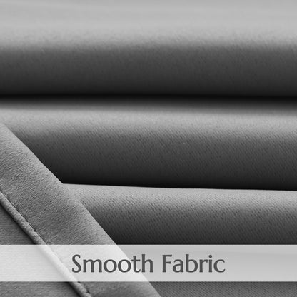 TOPICK Blackout Curtains Solid Grommet Drapes for Kitchen Bedroom Living Room 2 Panels