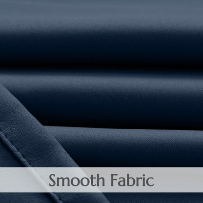 TOPICK Blackout Curtains Solid Grommet Drapes for Kitchen Bedroom Living Room 2 Panels