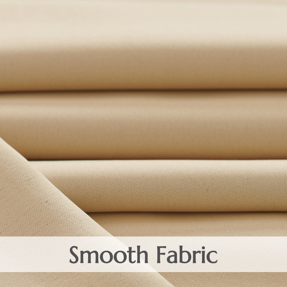 TOPICK Blackout Curtains Solid Grommet Drapes for Kitchen Bedroom Living Room 2 Panels