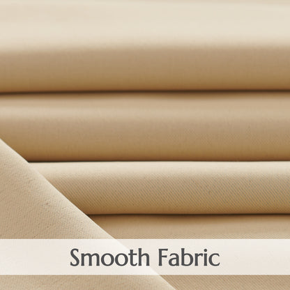 TOPICK Blackout Curtains Solid Grommet Drapes for Kitchen Bedroom Living Room 2 Panels