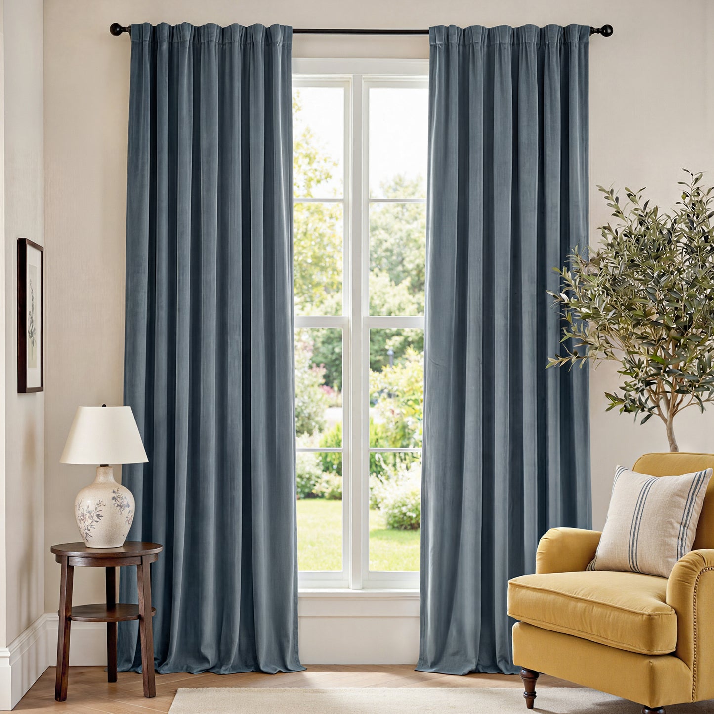 Golden Chorus Velet Curtains