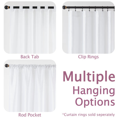 Curtainking Living Room Curtains Faux Silk Dupioni Curtains Light Filtering Curtains Rod Pocket Set 2 Panels