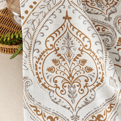 Curtainking Blackout Curtains Damask Thermal Insulated Drapes for Bedroom Living Room Window Treatments Set for All Season Grommet 2 Panels