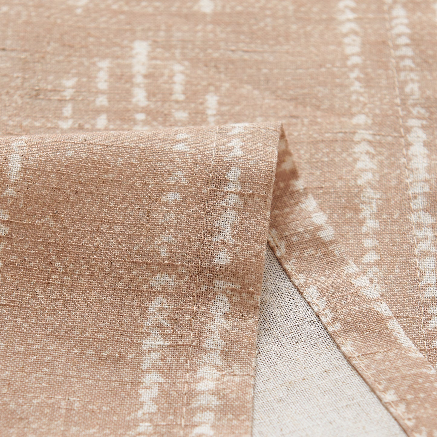 Curtainking Linen Blend Curtains Light Filtering Geometric Striped Boho Farmhouse Grommet Curtains for Living Room Pack of 2