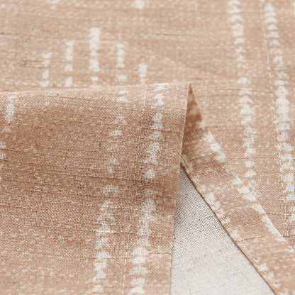 Curtainking Linen Blend Curtains Light Filtering Geometric Striped Boho Farmhouse Grommet Curtains for Living Room Pack of 2