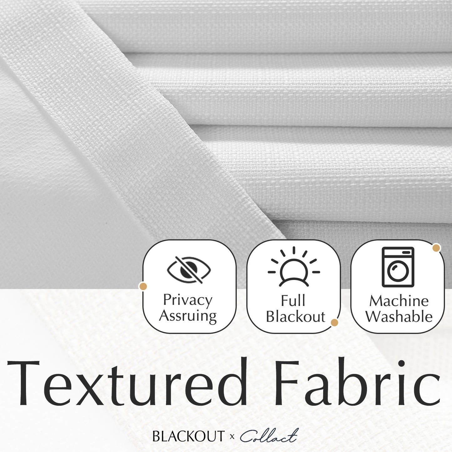 Curtainking Blackout Curtains Linen Textured Drapes for Bedroom Grommet 2 Panels