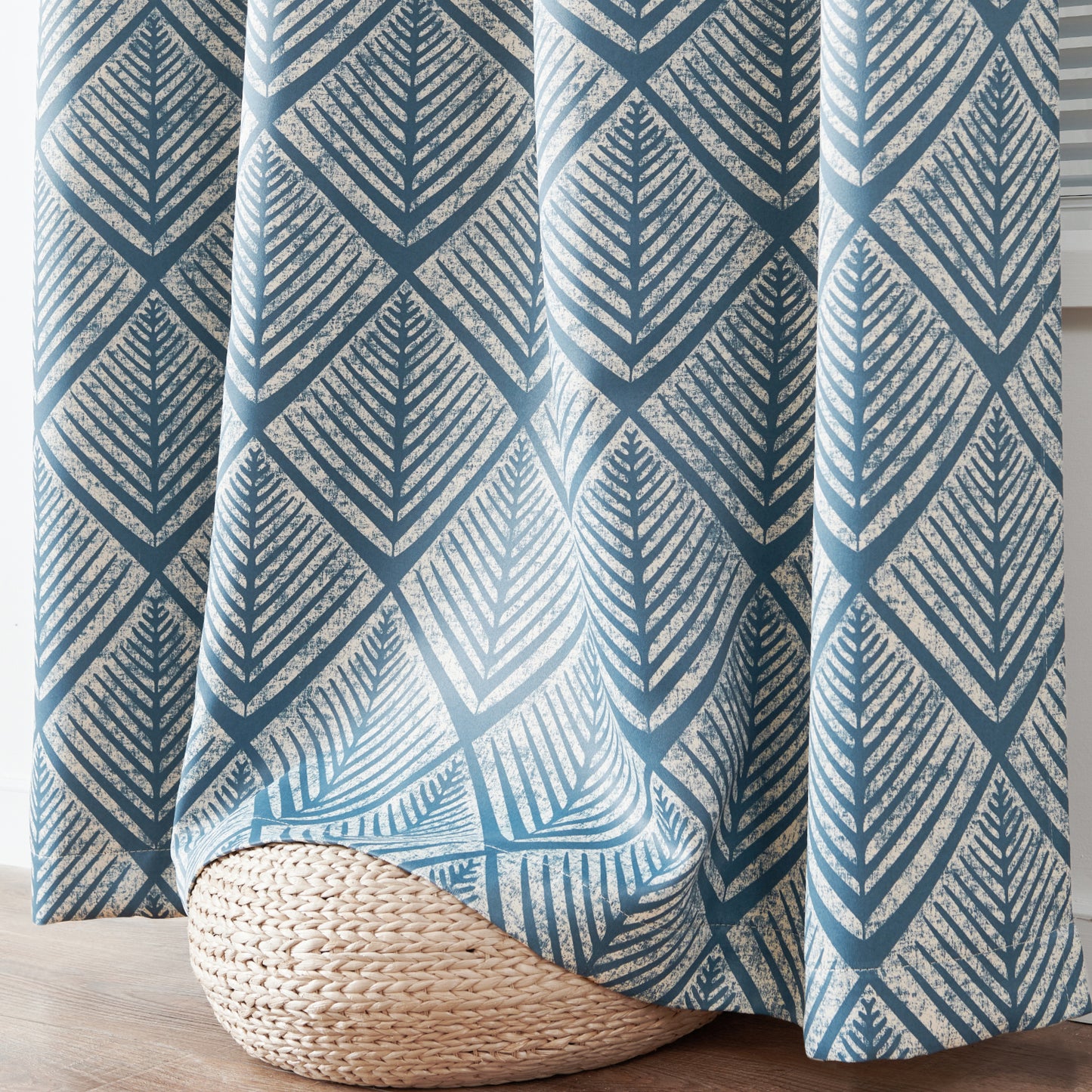 Curtainking Blackout Curtains Geometric Pattern Window Curtains for Living Room Darkening Bedroom Thermal Grommet Curtains set of 2