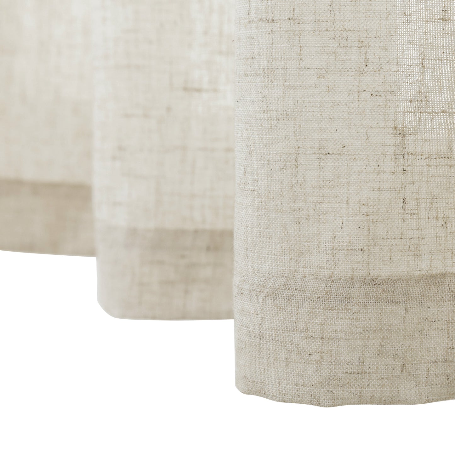 Curtainking Kitchen Curtains and Farmhouse Linen Semi Sheer Cafe Curtains 3-Piece Rod Pocket