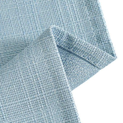 CURTAINKING Kitchen Curtains Linen Textured Cafe Curtains for Bathroom Farmhouse Light Filtering Tier Curtains Rod Pocket 2 Panels