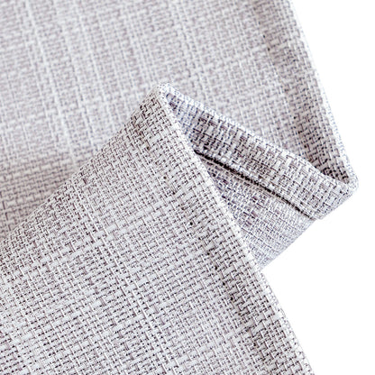 CURTAINKING Kitchen Curtains Linen Textured Cafe Curtains for Bathroom Farmhouse Light Filtering Tier Curtains Rod Pocket 2 Panels