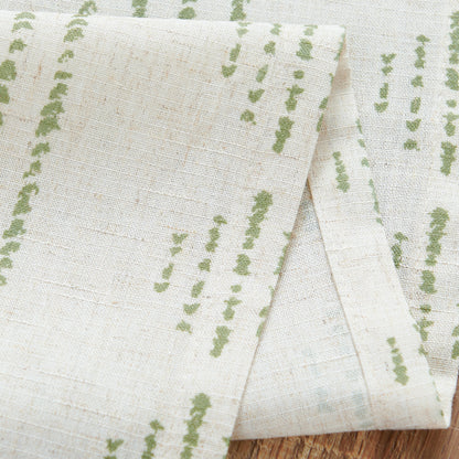 Curtainking Linen Blend Curtains Light Filtering Geometric Striped Boho Farmhouse Grommet Curtains for Living Room Pack of 2