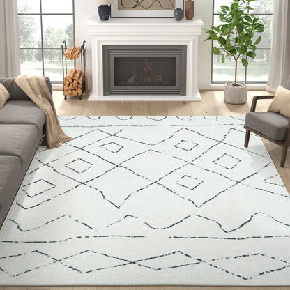 RUGKING Modern Area Rug Washable Rug Boho Carpet Non Slip Mat for Dinning Room Living Room Bedroom