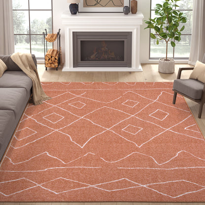 RUGKING Modern Area Rug Washable Rug Boho Carpet Non Slip Mat for Dinning Room Living Room Bedroom