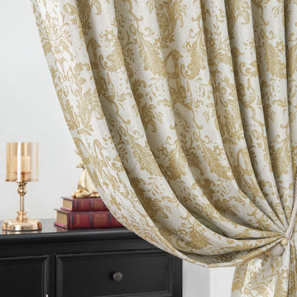 Curtainking Blackout Curtains for Bedroom Thermal Curtains Floral Patterned Living Room Vintage Country Curtain