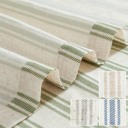 Curtainking Striped Curtains Linen Farmhouse Living Room Curtains Ticking Stripe Curtains Rustic Pinstripe Curtains Grommet 2 Panels