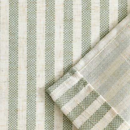 CURTAINKING Kitchen Valance Stripe Pattern Farmhouse Window Valance Linen Window Treatment for Bathroom Rod Pocket 1 Panel