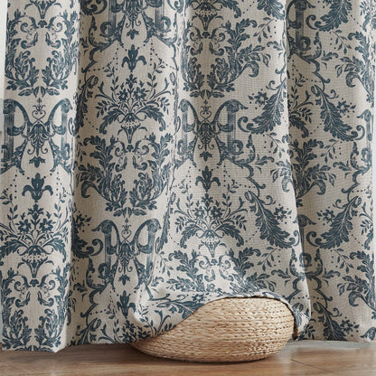 Curtainking Blackout Curtains for Bedroom Thermal Curtains Floral Patterned Living Room Vintage Country Curtain