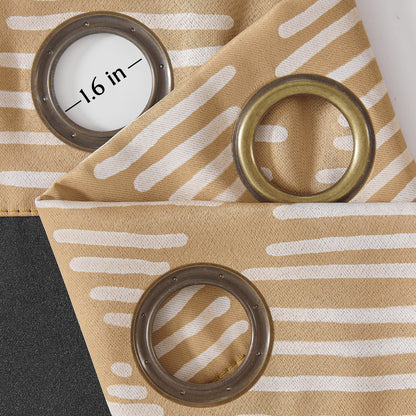 Curtainking Blackout Curtains Set of 2 with Grommet Thermal Insulation, Ideal for Living Room Bedroom Windows