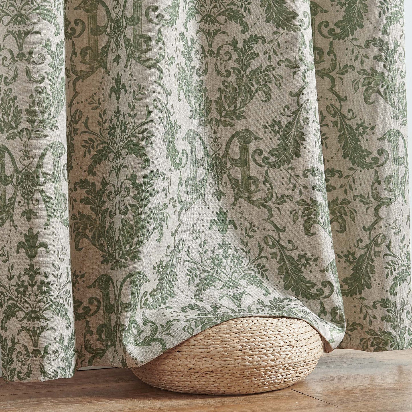 Curtainking Blackout Curtains for Bedroom Thermal Curtains Floral Patterned Living Room Vintage Country Curtain