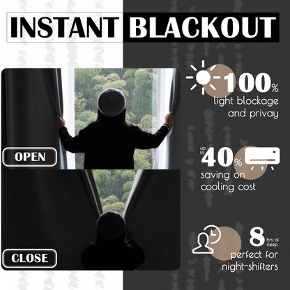 Curtainking Blackout Curtains for Livingroom Bedroom Farmhouse Boho Curtains Geometric Striped Grommet Room Darkening Thermal Insulated Window Drapes 2 Panels