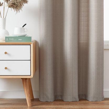 Curtainking Linen Textured Curtains Bedroom Living Room Window Curtain Set Light Filtering Drapes Grommet Top 2 Panels