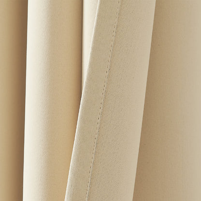 Curtainking Black out Curtain and Drapes Thermal Insulated Grommet Curtains for Living Room 2 Panels