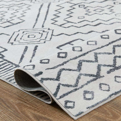 Jinchan Modern Geometric Print Foldable Area Rug