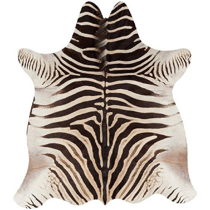Jinchan Faux Zebra Cowhide Area Rug