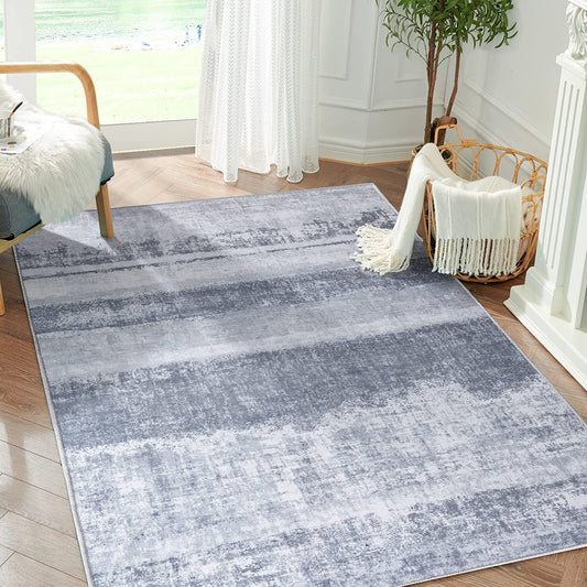 Modern Contemporary Modern Abstract Grey Area Rugs