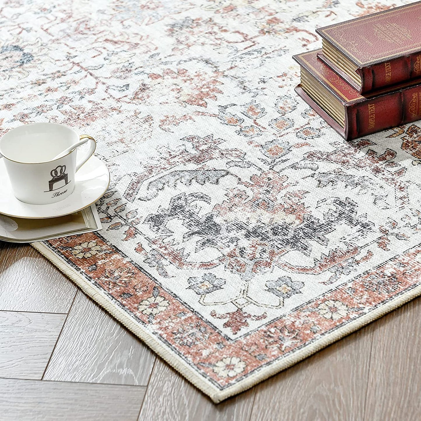 Oriental Persian Red Area Rug