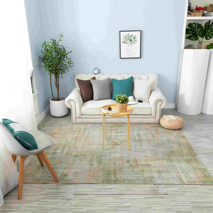 Contemporary Modern Abstract Sage Green Area Rugs 